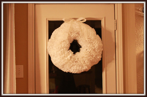 coffee filter wreath