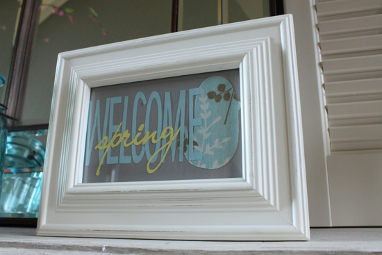 Silhouette Spring Sign