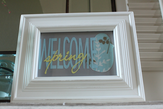 Silhouette Spring Sign