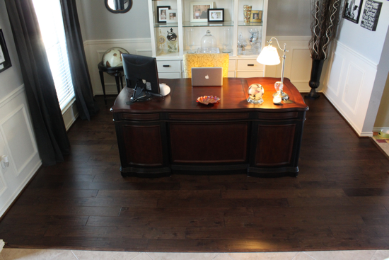 Office with Hardwood Floors