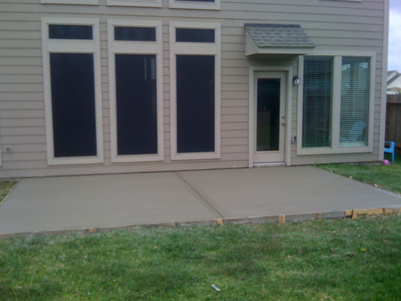 patio before