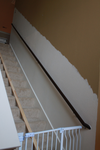 staircase makeover painting